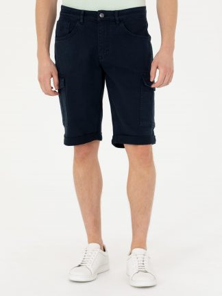 شلوارک مردانه سرمه ای کاشارل