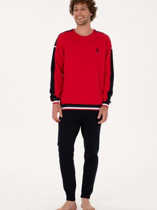 لباس راحتی مردانه قرمز یو اس پولو