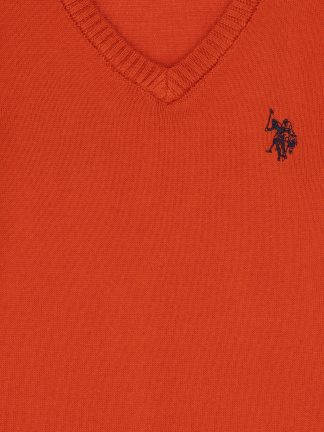 پلیور پسرانه آجری یو اس پولو