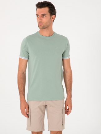 تی شرت مردانه نعنایی کاشارل