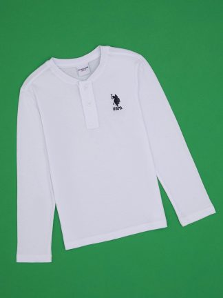 سویشرت پسرانه سفید یو اس پولو