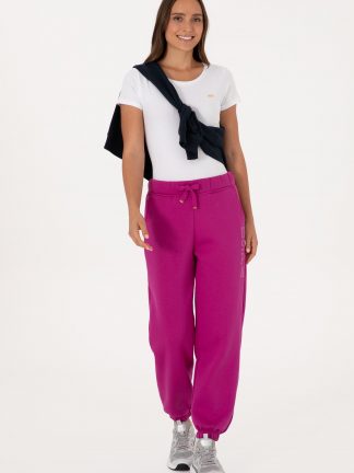 شلوار راحتی زنانه صورتی روشن یو اس پولو