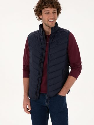 جلیقه مردانه سرمه ای یو اس پولو