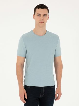 تی شرت مردانه آبی روشن پیرکاردین