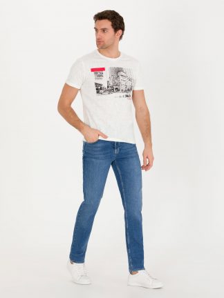 تی شرت مردانه سفید کاشارل