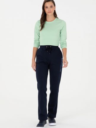 شلوار راحتی زنانه سرمه ای یو اس پولو