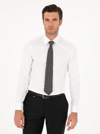 پیراهن مردانه سفید کاشارل