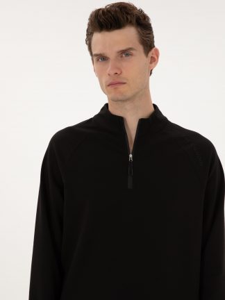 سویشرت مردانه مشکی پیرکاردین