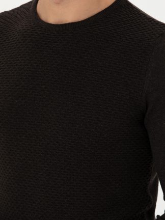 پلیور مردانه قهوه ای پیرکاردین