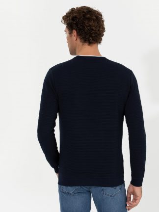 سویشرت مردانه سرمه ای کاشارل