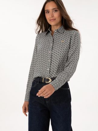 شومیز زنانه طوسی یو اس پولو