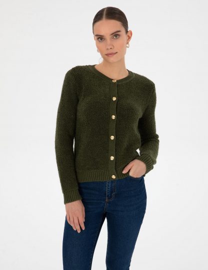 ژاکت زنانه خاکی روشن پیرکاردین