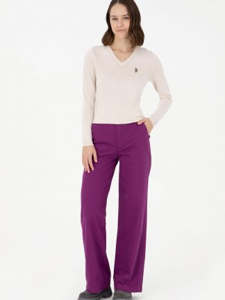 شلوار کتان زنانه یاسی یو اس پولو