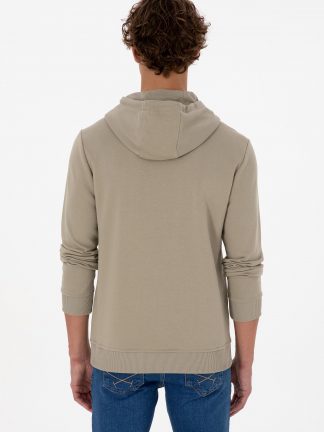 هودی مردانه خاکی روشن یو اس پولو