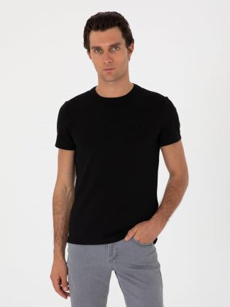 تی شرت مردانه مشکی کاشارل