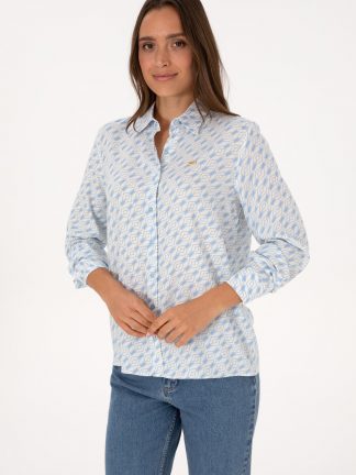 شومیز زنانه آبی روشن یو اس پولو