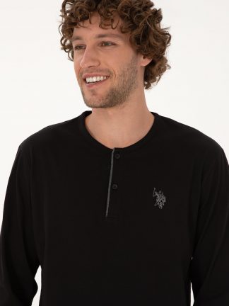 لباس راحتی مردانه مشکی یو اس پولو