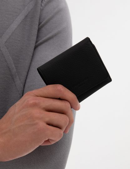 کیف پول و کارت مردانه مشکی پیرکاردین