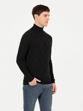 پلیور مردانه مشکی پیرکاردین