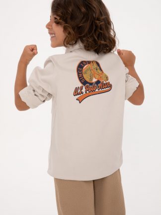 پیراهن پسرانه طوسی یو اس پولو