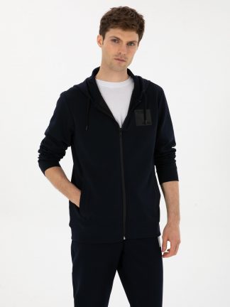 هودی مردانه سرمه ای کاشارل