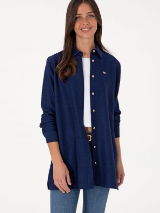 شومیز زنانه سرمه ای یو اس پولو