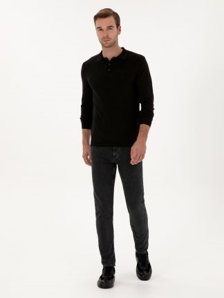 پلیور مردانه مشکی کاشارل