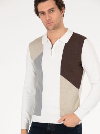 پلیور مردانه بژ کاشارل