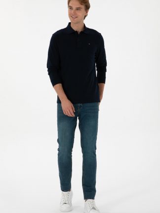 پولوشرت مردانه سرمه ای یو اس پولو