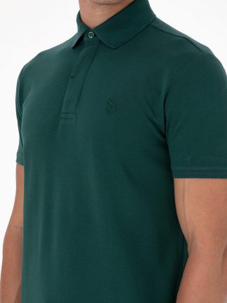 پولوشرت مردانه سبز تیره یو اس پولو