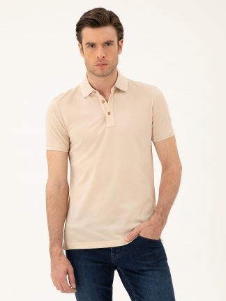 پولوشرت مردانه بژ کاشارل