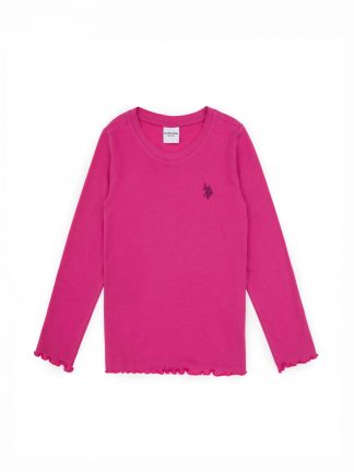 سویشرت دخترانه صورتی یو اس پولو