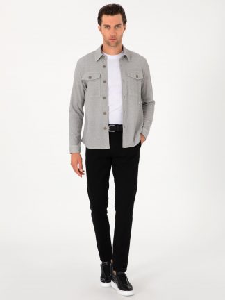 شلوار کتان مردانه مشکی کاشارل