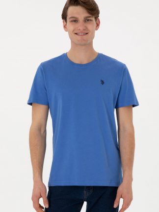 تی شرت مردانه نیلی یو اس پولو