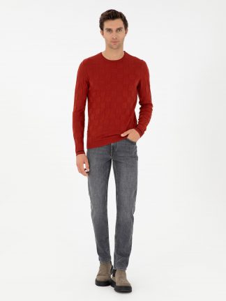 پلیور مردانه آجری کاشارل