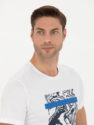 تی شرت مردانه سفید پیرکاردین