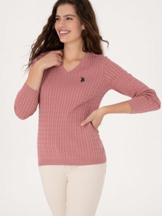 پلیور زنانه ارکیده یو اس پولو