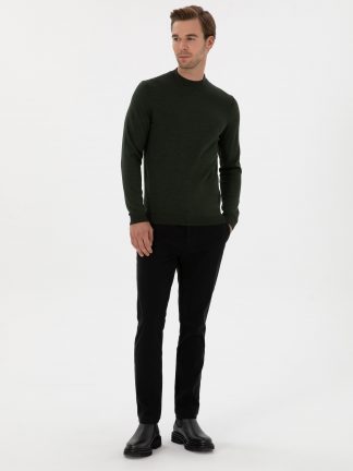 شلوار کتان مردانه مشکی کاشارل