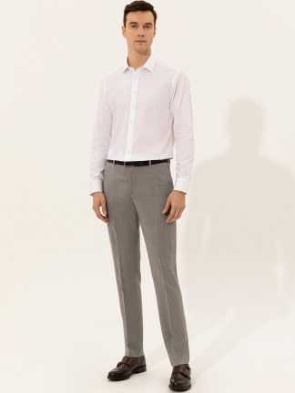 شلوار پارچه ای مردانه خاکستری کاشارل