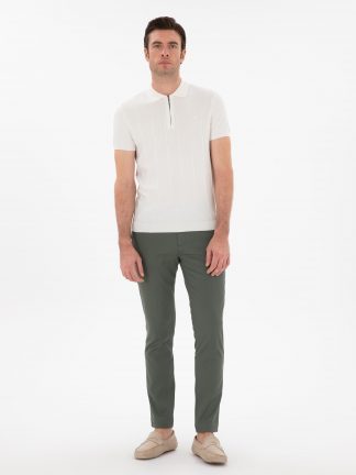 شلوار کتان مردانه سبز کاشارل