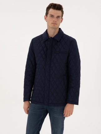 کاپشن مردانه سرمه ای پیرکاردین