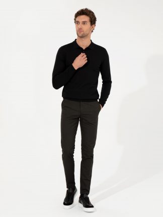 شلوار کتان مردانه خاکی روشن کاشارل