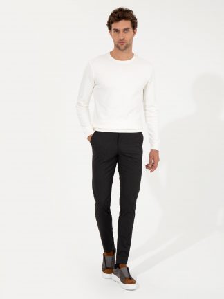 شلوار کتان مردانه مشکی کاشارل