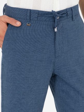 شلوار کتان مردانه نیلی کاشارل