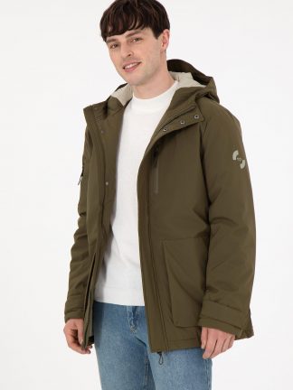 کاپشن مردانه خاکی روشن یو اس پولو