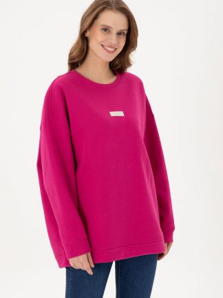 سویشرت زنانه صورتی روشن یو اس پولو