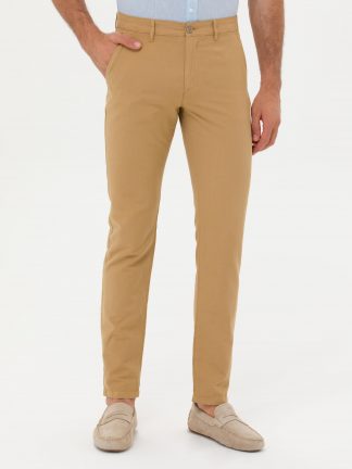 شلوار کتان مردانه شتری کاشارل