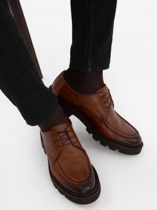 کفش رسمی مردانه قهوه ای کاشارل