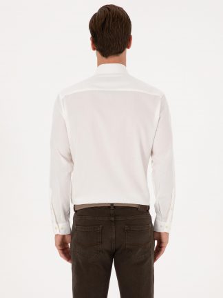 پیراهن رسمی مردانه سفید کاشارل