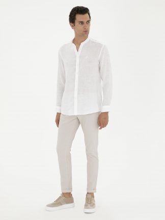 شلوار کتان مردانه بژ کاشارل